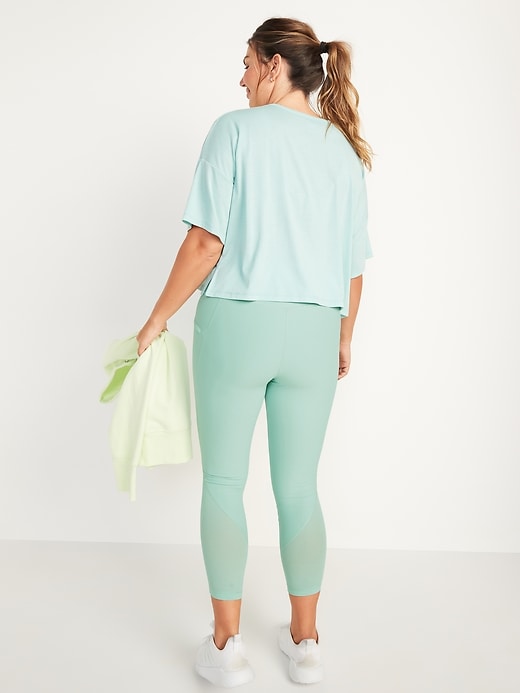 Image number 2 showing, High-Waisted PowerSoft Side-Pocket 7/8-Length Run Leggings for Women
