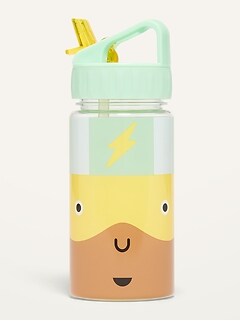 Hip® Superhero Tritan Water Bottle & Straw for Kids