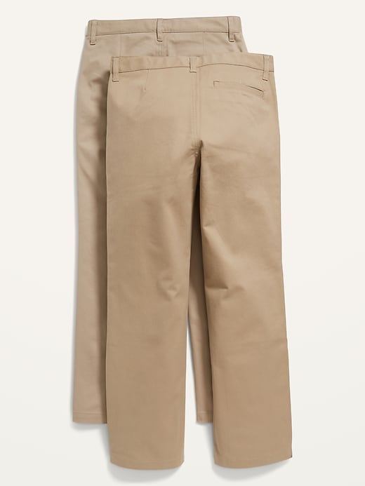 Voir une image plus grande du produit 2 de 2. Pantalon d'uniforme droit à extensibilité intégrée pour Garçon (paquet de 2)