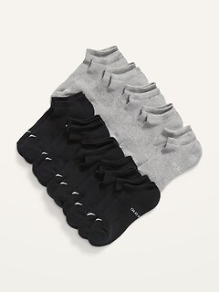 Gender-Neutral Go-Dry Ankle Socks 10-Pack for Kids