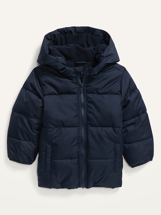 Unisex Solid Frost-Free Hooded Puffer Jacket for Toddler | Old Navy