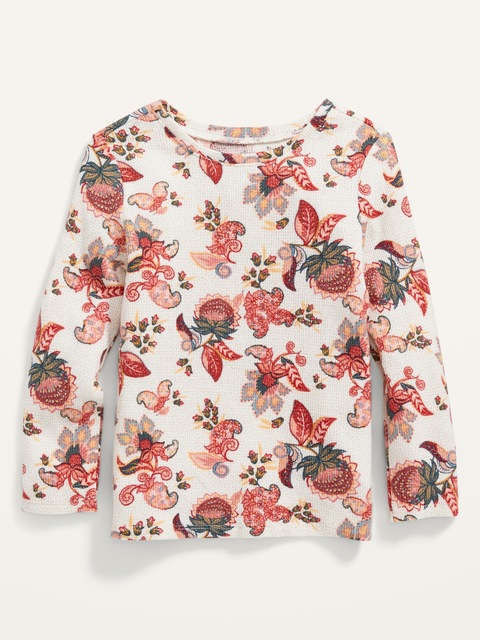 Unisex Long-Sleeve Printed Thermal T-Shirt for Toddler