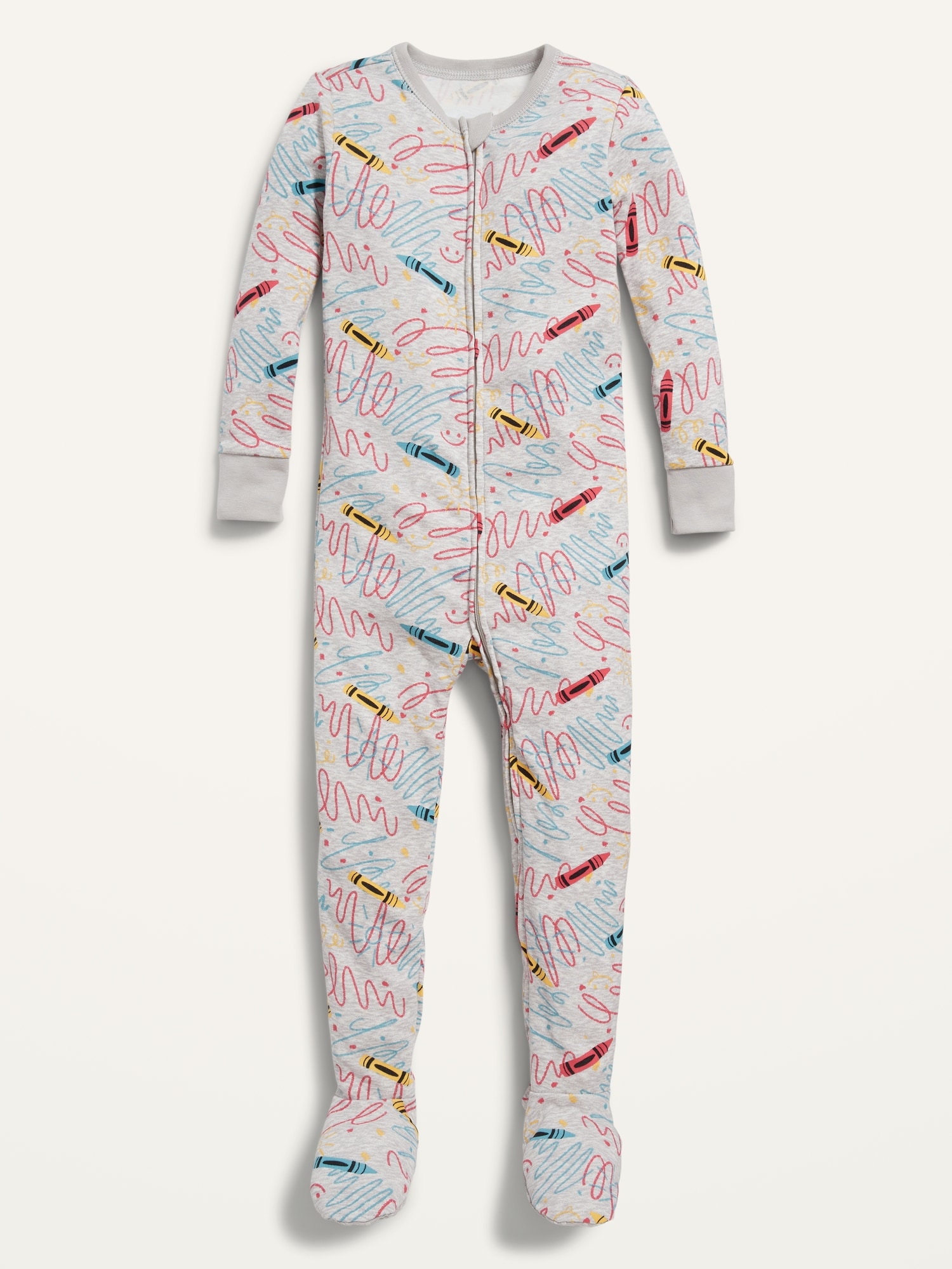 Unisex Printed Snug-Fit Footie Pajama One-Piece for Toddler & Baby ...