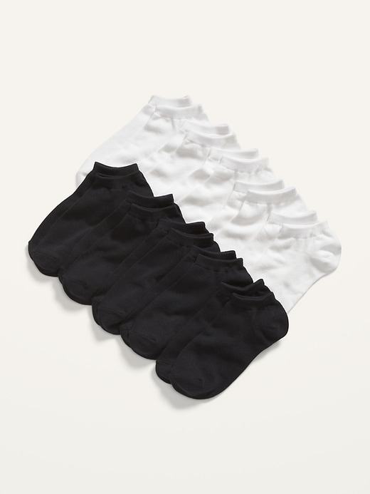 View large product image 1 of 1. Gender-Neutral Ankle Socks 10-Pack for Kids