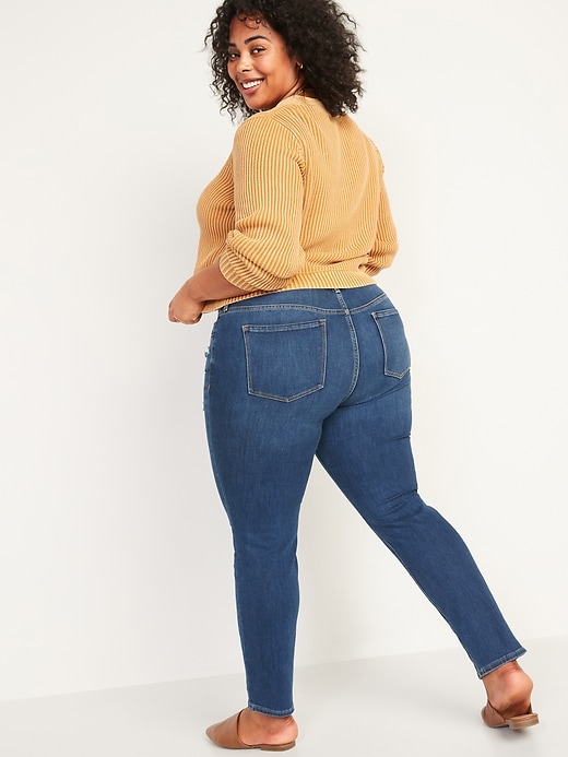 Image number 8 showing, Mid-Rise Power Slim Straight Jeans