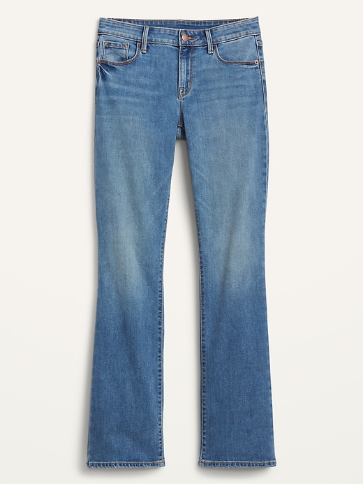 Image number 4 showing, Mid-Rise Medium-Wash Kicker Boot-Cut Jeans for Women