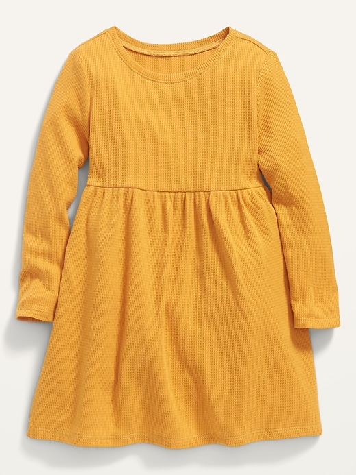 Voir une image plus grande du produit 1 de 1. Robe ajustée et évasée isotherme à manches longues pour Toute-petite fille