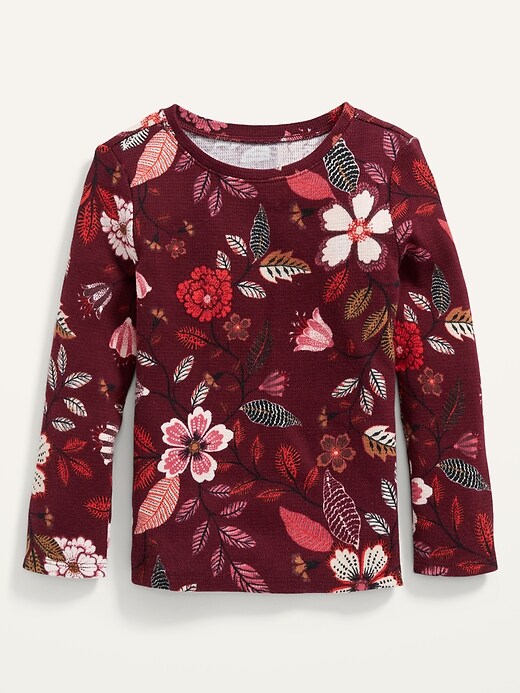 Old Navy Unisex Long-Sleeve Printed Thermal T-Shirt for Toddler. 1 Old Navy Unisex Long-Sleeve Printed Thermal T-Shirt for Toddler. 1