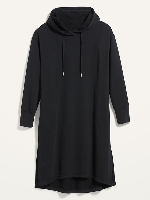 Image number 4 showing, Loose Hooded Sweatshirt Shift Dress