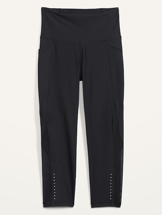Image number 4 showing, High-Waisted PowerSoft Run Crop Leggings for Women