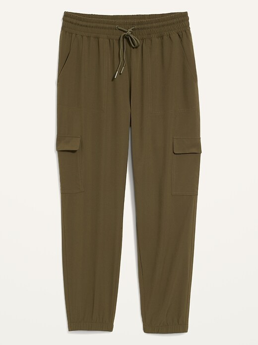 Image number 4 showing, High-Waisted StretchTech Cargo Joggers