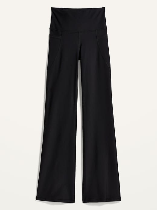 Image number 4 showing, High-Waisted PowerSoft Slim Flare Compression Pants for Women