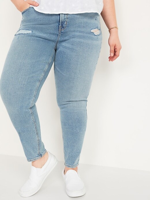 High-Waisted Rockstar Super Skinny Ripped Jeans for Women | Old Navy
