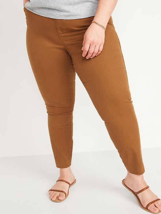 Image number 7 showing, Mid-Rise Pixie Chino Ankle Pants for Women