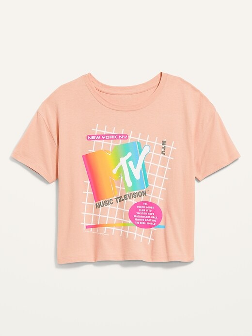 Cropped Licensed Pop Culture Graphic T 