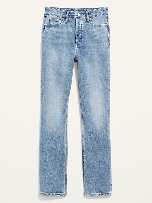 Image number 4 showing, Extra High-Waisted Button-Fly Sky-Hi Kicker Boot-Cut Jeans for Women