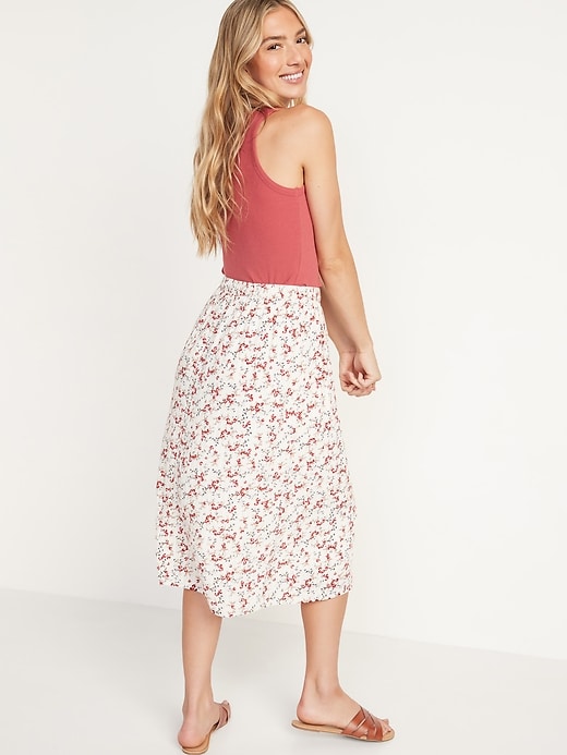 Image number 6 showing, Floral-Print Midi Skirt for Women