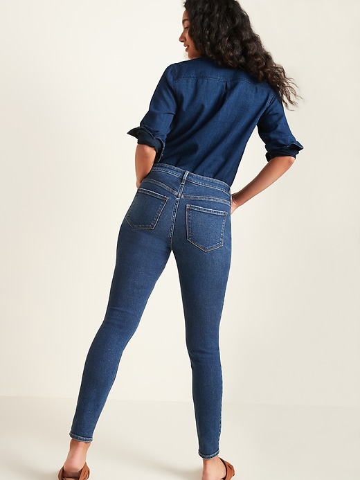 Image number 6 showing, Mid-Rise Rockstar Super Skinny Ripped Jeans for Women