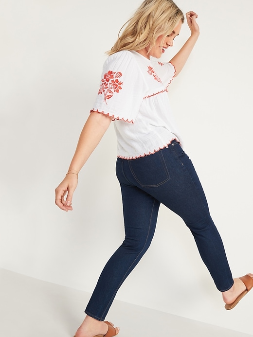 Image number 2 showing, Extra High-Waisted Pop Icon Skinny Button-Fly Jeans for Women