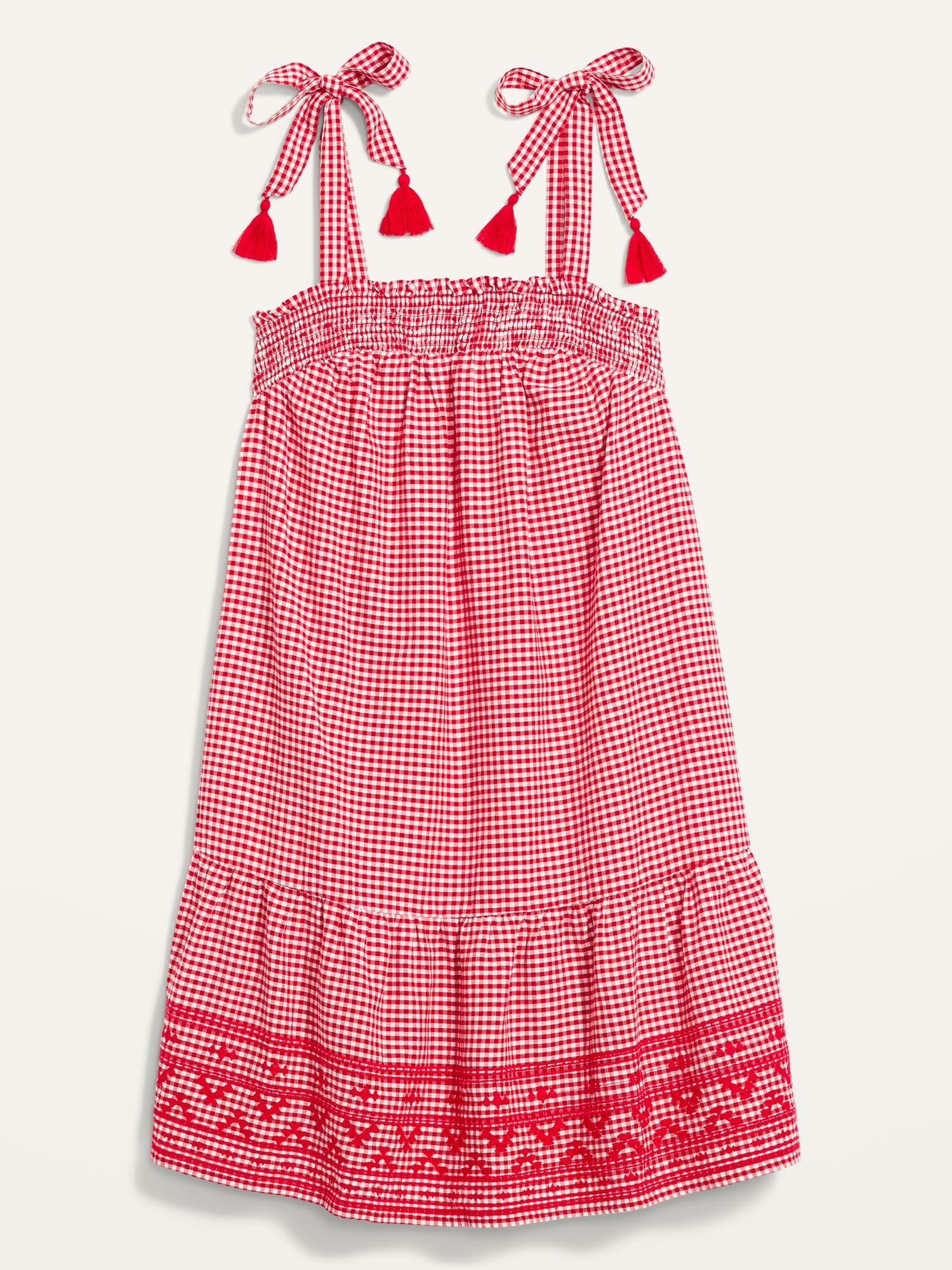 old navy red gingham dress