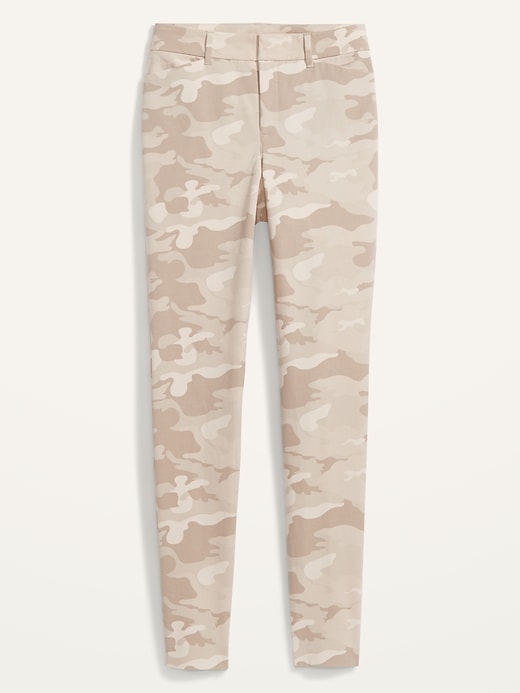 L'image numéro 4 présente Pantalon long Pixie à taille haute à imprimé camouflage pour femme