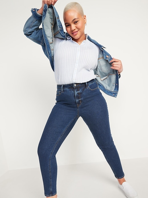 Image number 3 showing, High-Waisted Rockstar Super Skinny Jeans for Women