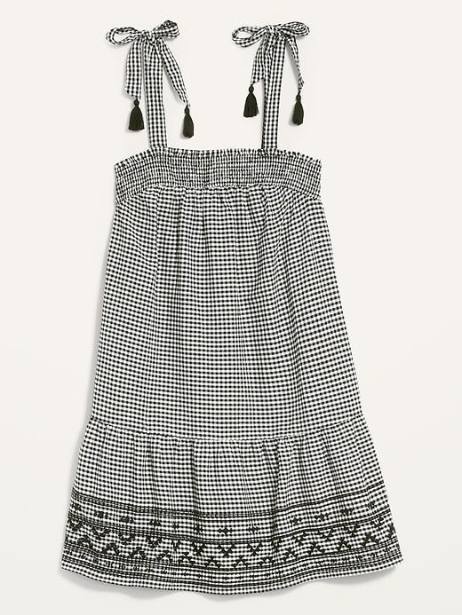 Image number 7 showing, Sleeveless Tiered Gingham Swing Mini Dress for Women