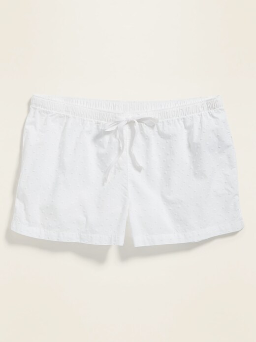 Image number 3 showing, Poplin Swiss-Dot Pajama Boxer Shorts -- 2.5-inch inseam