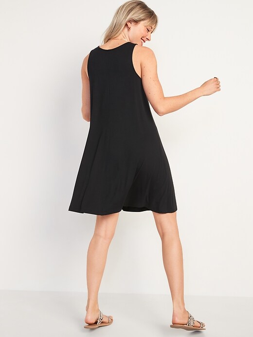 Image number 6 showing, Sleeveless Jersey-Knit Swing Dress for Women