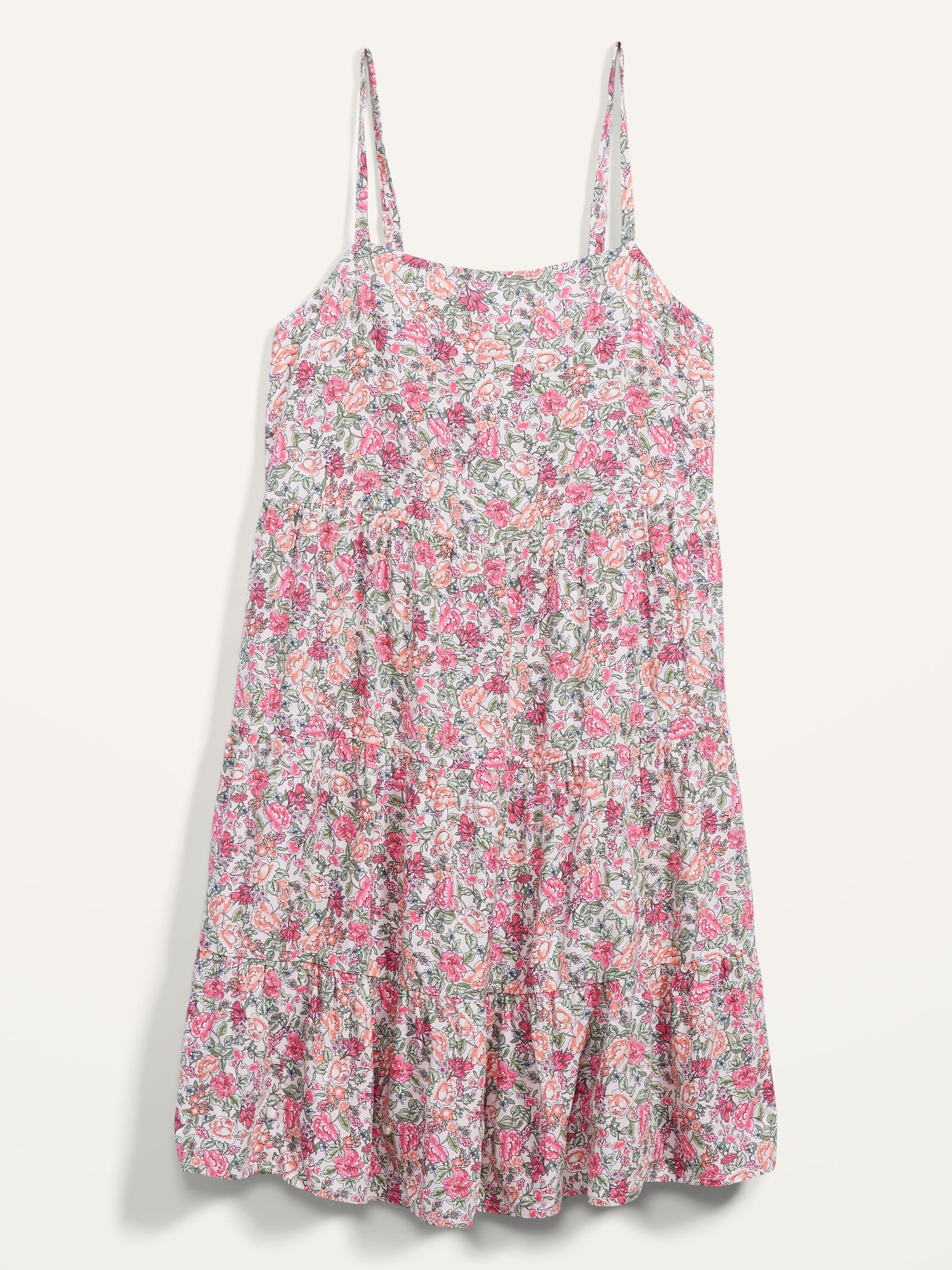 Sleeveless Tiered Floral-Print Swing Dress for Women | Old Navy
