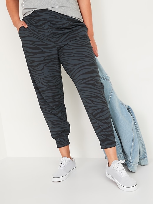 Image number 1 showing, High-Waisted StretchTech Tapered Pants