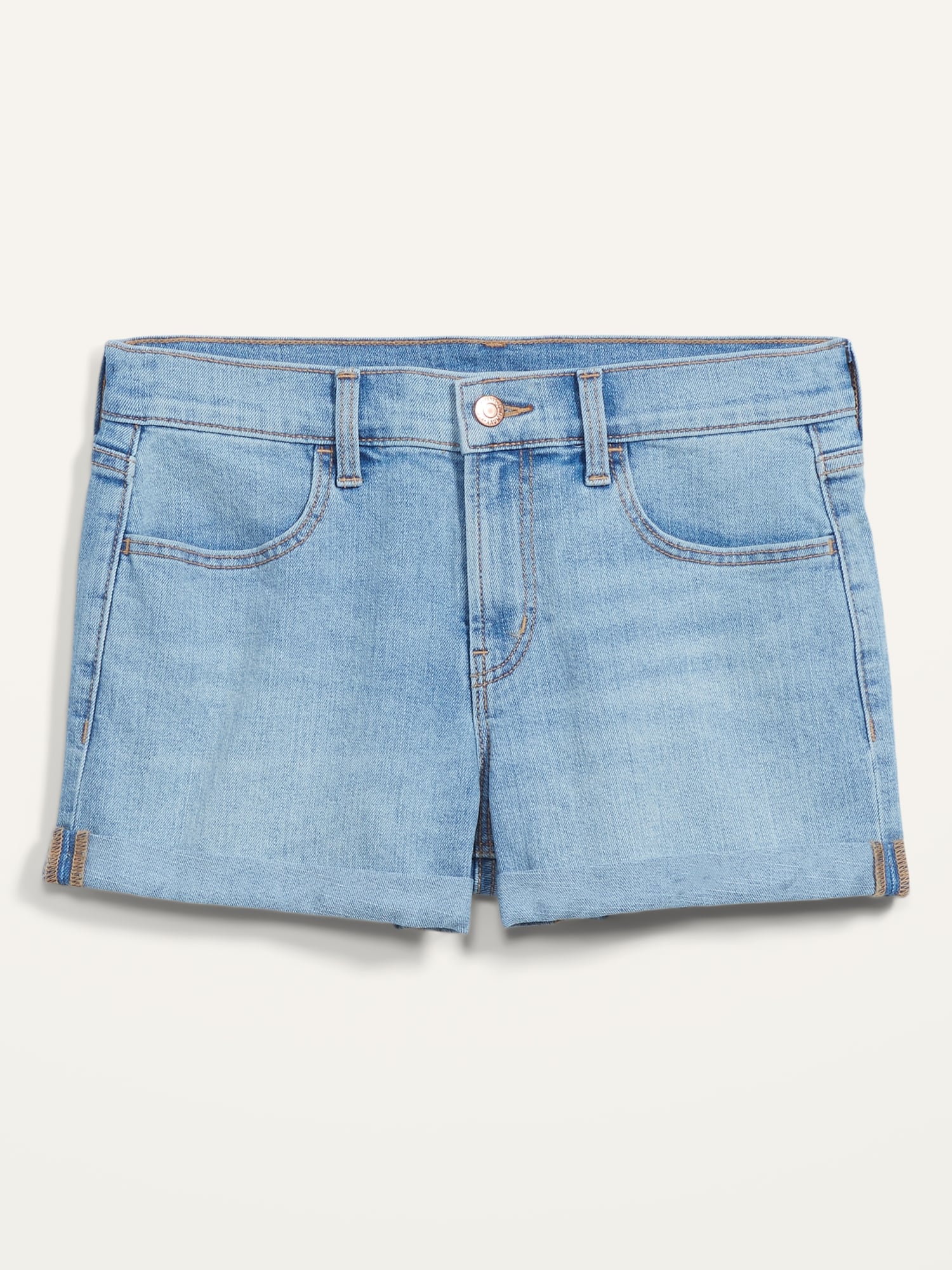 Mid-Rise Light-Wash Jean Shorts for Women -- 3-inch inseam | Old Navy