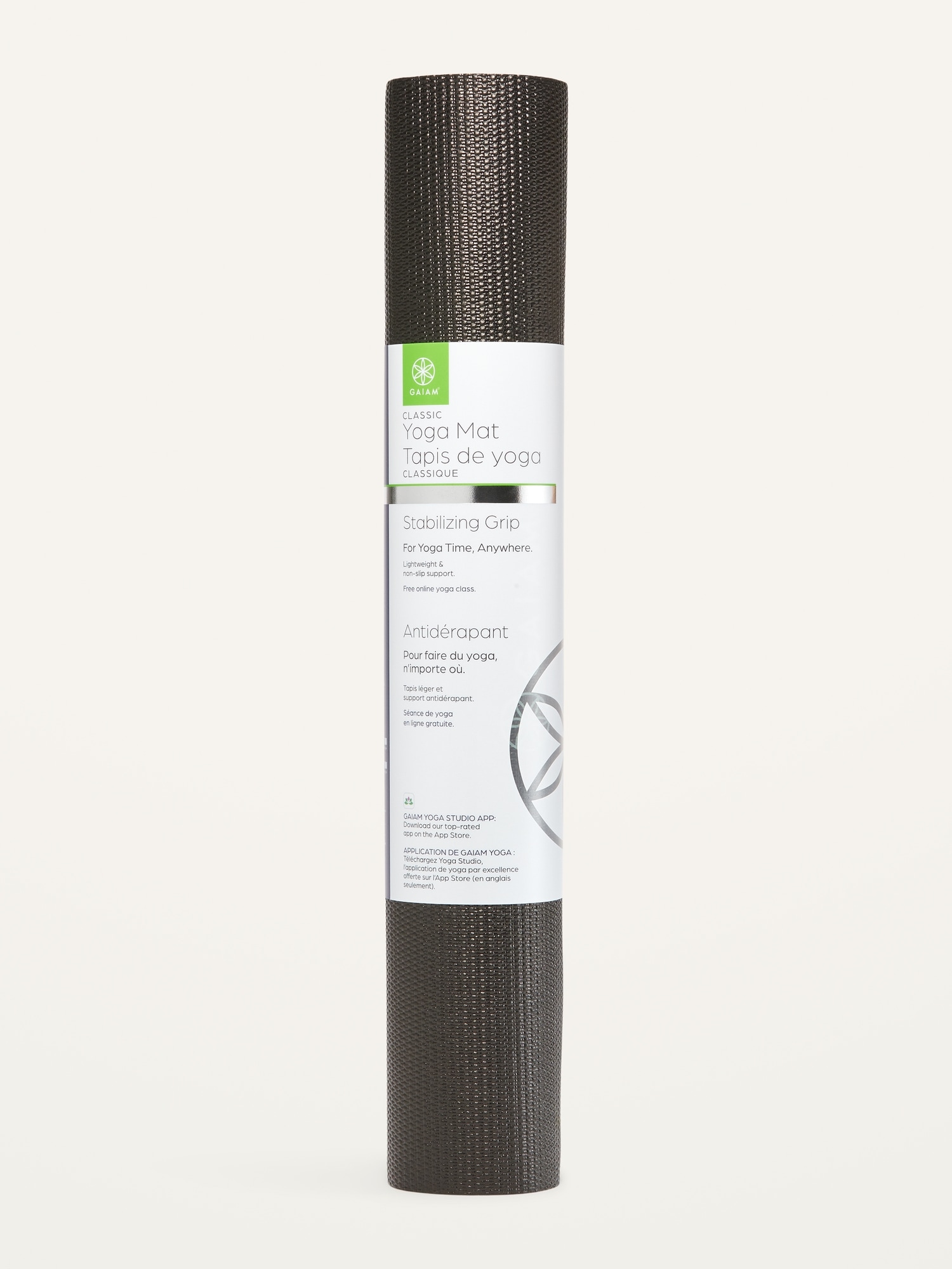 Gaiam Yoga Mat Classic Print Non Slip Exercise & Fitness Mat for All Types  of Yoga, Pilates & Floor Workouts, Aubergine Point, 4mm, Mats -   Canada