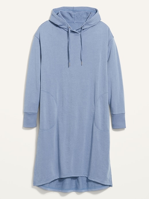 Image number 4 showing, Loose Hooded Sweatshirt Shift Dress for Women