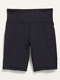 View large product image 3 of 4. High-Waisted PowerSoft Side-Pocket Biker Shorts for Girls