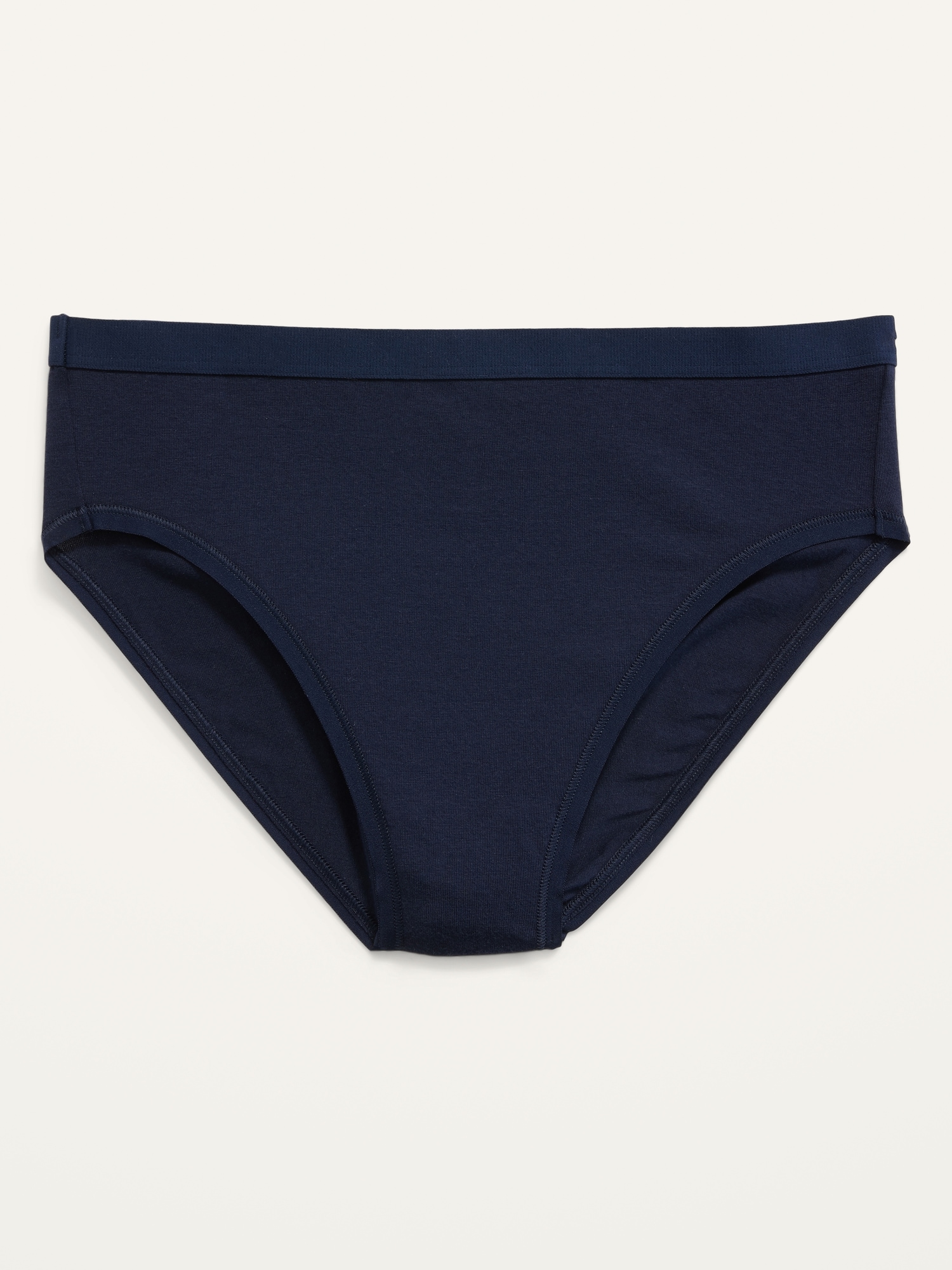 YWDJ High Waisted Underwear for Women Women Satin Panties Mid Waist Wavy  Cotton Briefs Blue S 