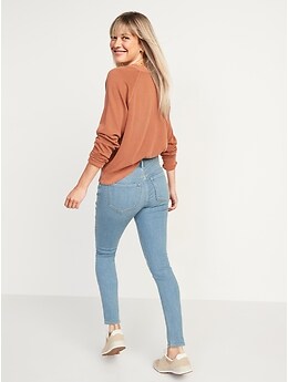 High rise light 2024 wash skinny jeans