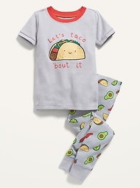 L'image numéro 1 présente Ensemble de pyjama unisexe « Let's Taco 'Bout It » pour Tout-petit et Bébé