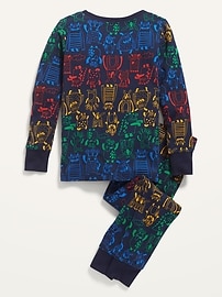 Image number 2 showing, Unisex Snug-Fit Graphic Pajama Set for Toddler & Baby