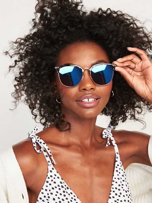 Blue sunglasses womens best sale