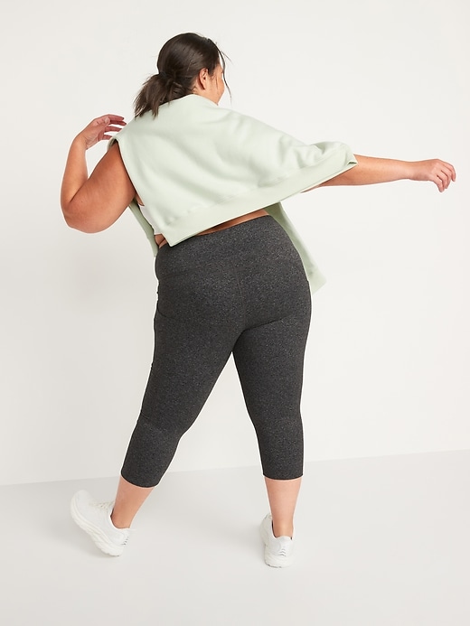 Image number 8 showing, High-Waisted CozeCore Side-Pocket Crop Leggings for Women