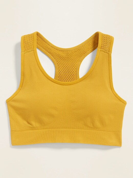 View large product image 1 of 3. Light Support Seamless Racerback Sports Bra for Women XS-XXL