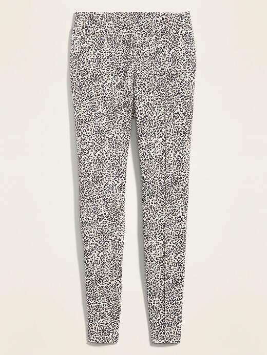 Image number 1 showing, High-Waisted Stevie Ponte-Knit Printed Pants