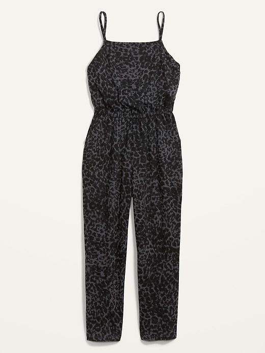 Image number 4 showing, Waist-Defined Sleeveless Cropped Cami Jumpsuit