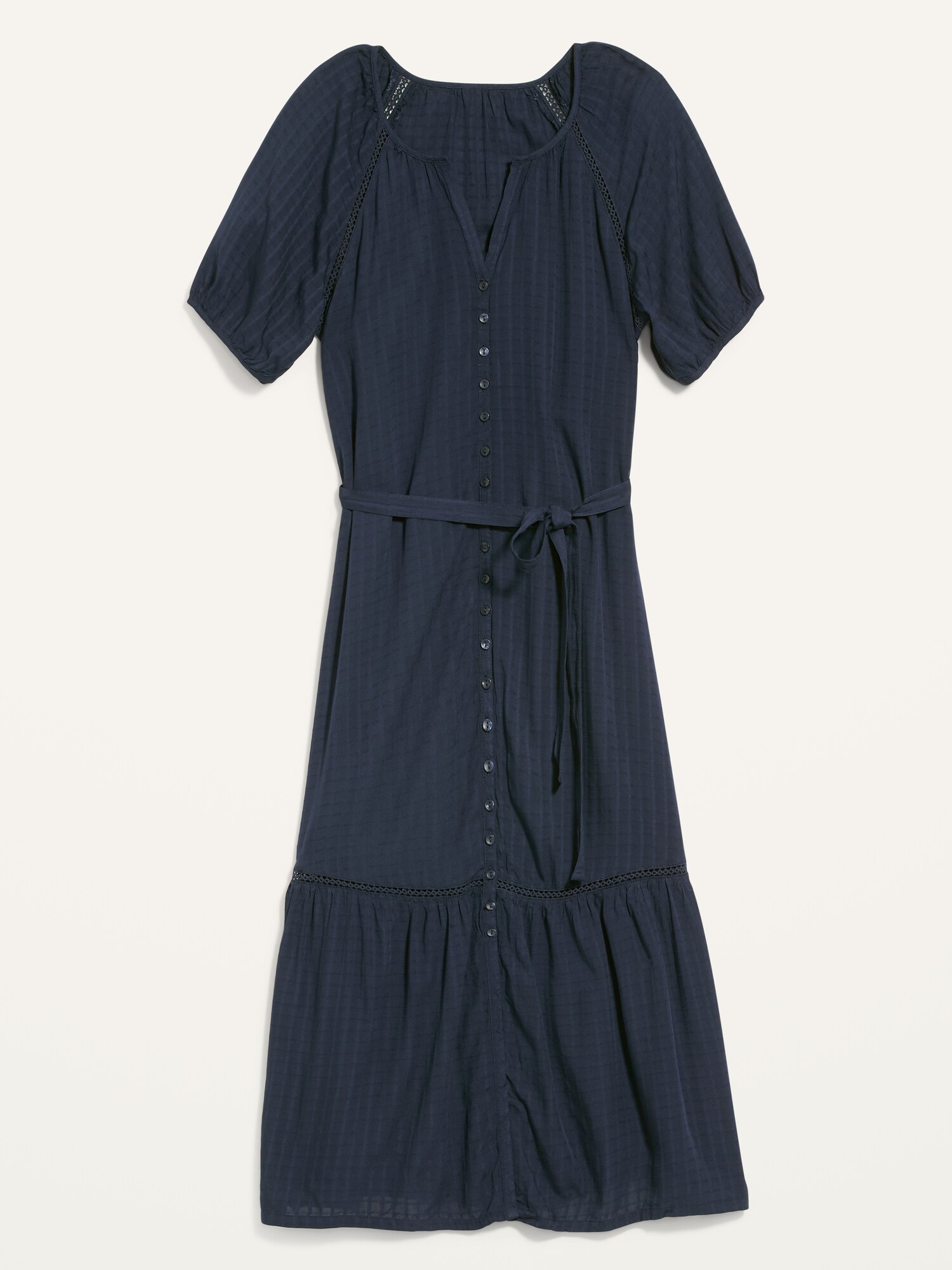 Dobby Tie-Belt Shirt Dress for Women | Old Navy