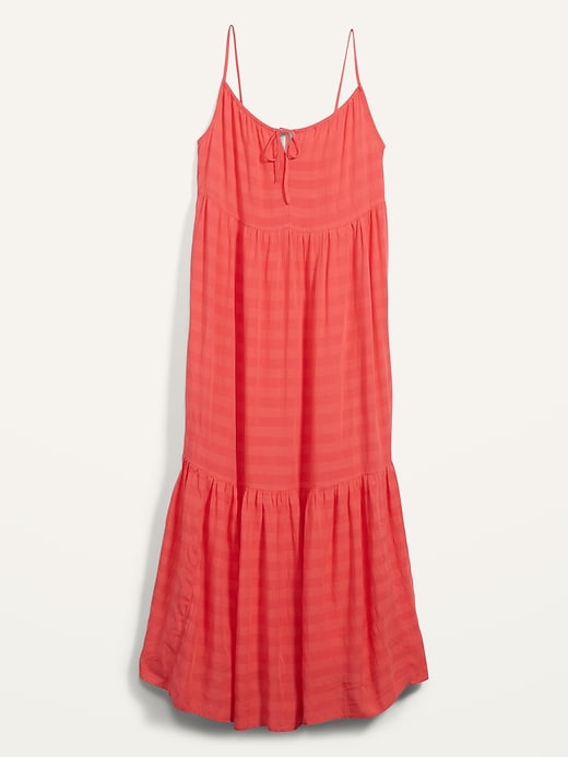 Image number 4 showing, Tiered Tie-Front Maxi Swing Sundress for Women