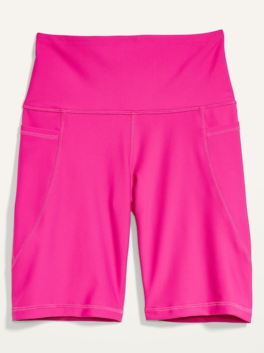 Image number 4 showing, High-Waisted PowerSoft Biker Shorts -- 8-inch inseam