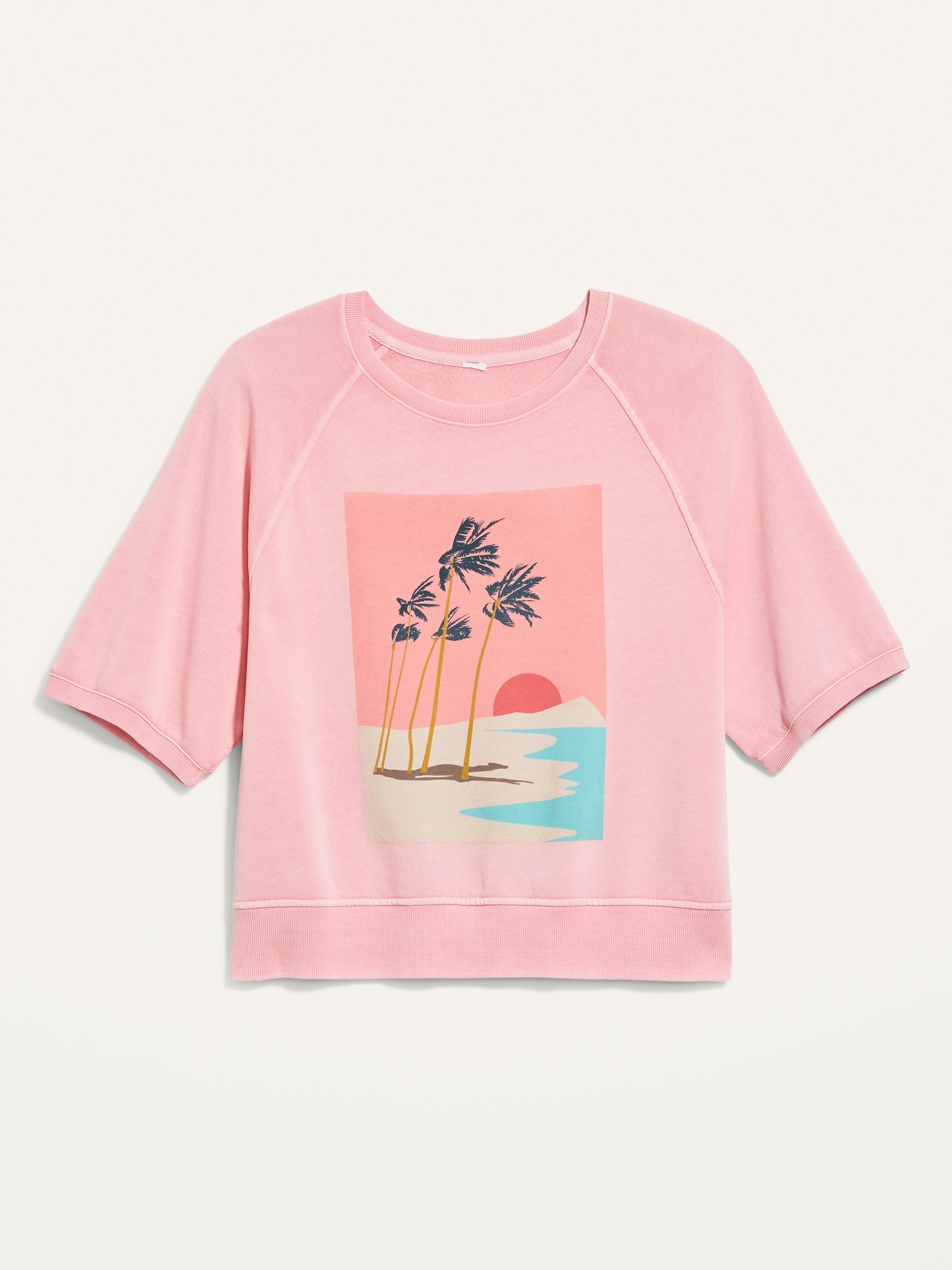 old navy short sleeve sweatshirt