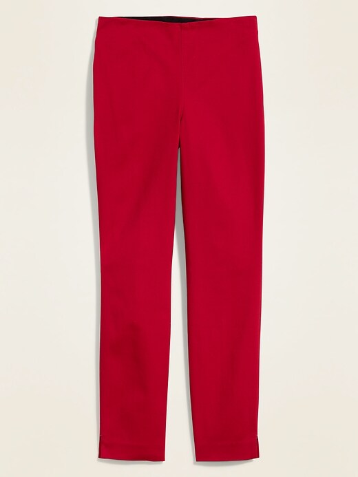 Image number 3 showing, High-Waisted Twill Super Skinny Ankle Pants for Women