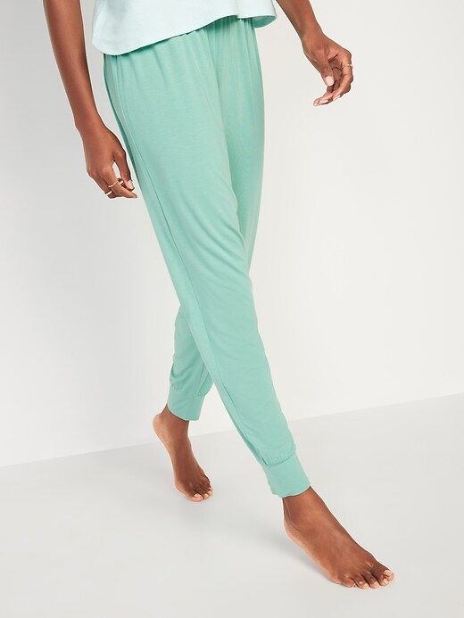 High-Waisted Sunday Sleep Ultra-Soft Jogger Pajama Pants for Women